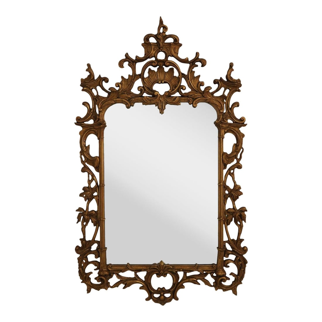 Friedman Brothers Model 5852 Ornate Gold Mirror 33 x 59: Friedman Brothers Model 5852 Ornate Gold Mirror 33 x 59 This impressive Friedman Brothers large model 5852 ornate gold mirror showcases exceptional craftsmanship and timeless elegance. Approximately 5