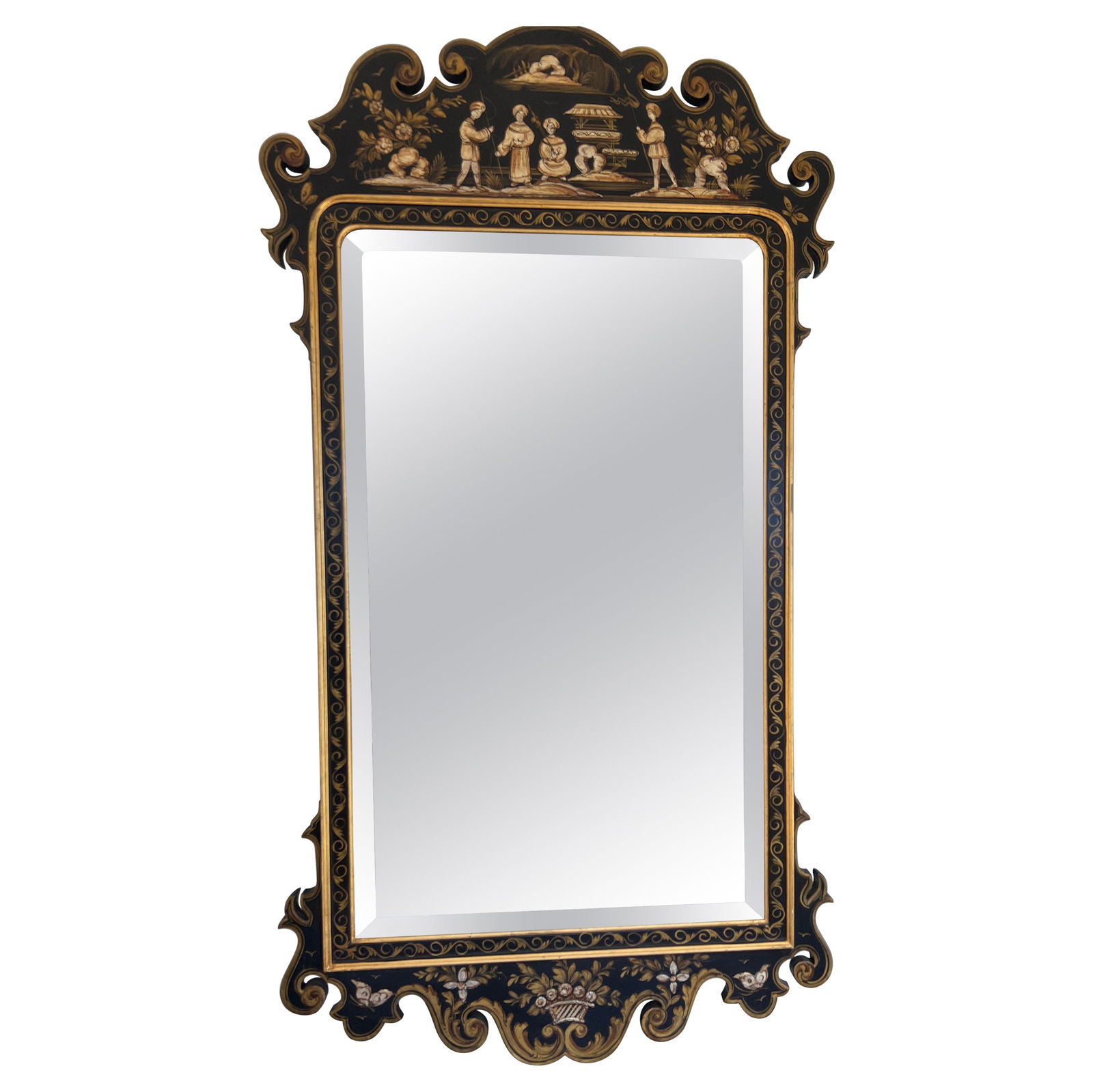 Vintage Italian Chinoiserie Wall Mirror Chinese Chippendale Style 1960 (1 of 8)