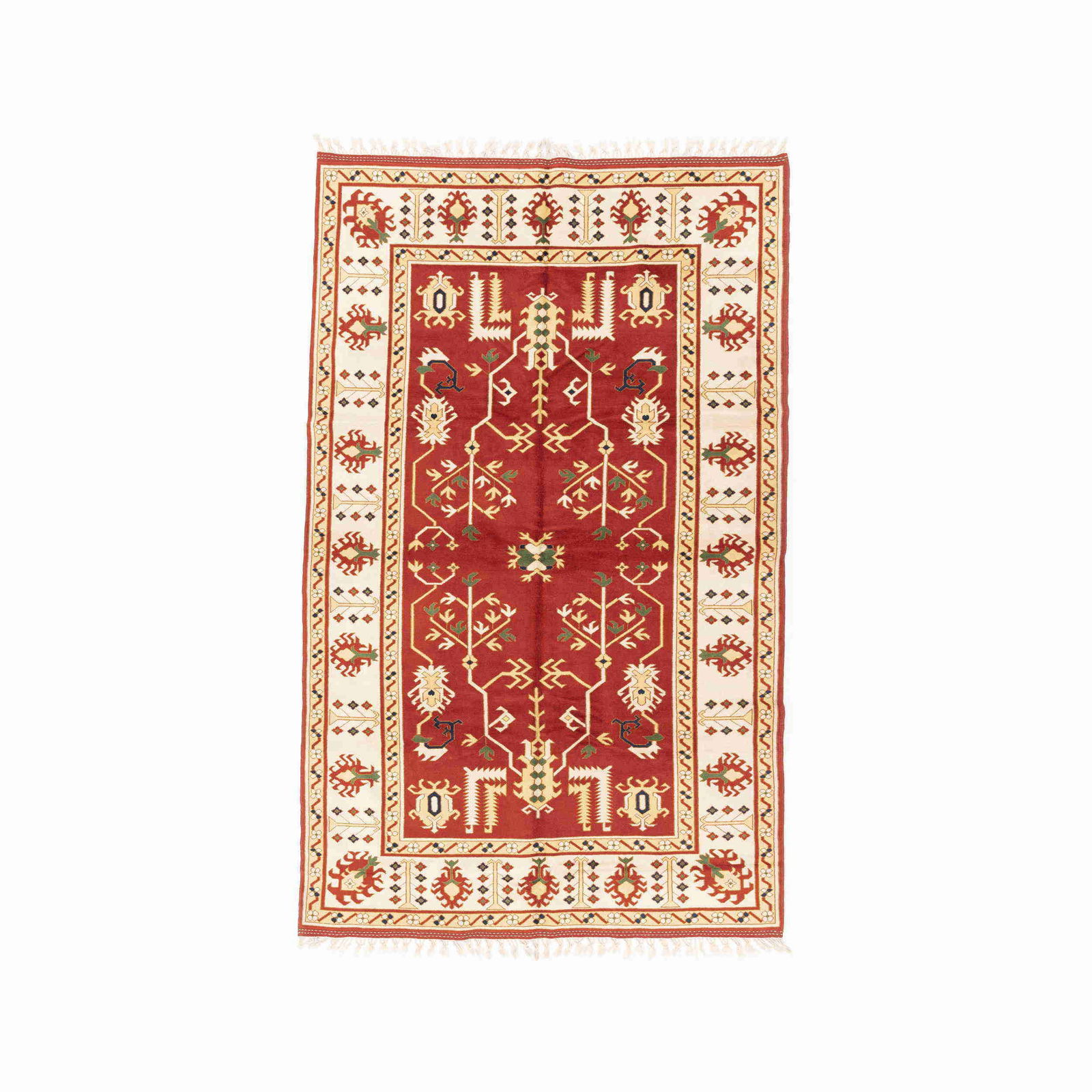 Authentic Handmade Yoruk Carpet Wool on Wool 69.7 x 113.4 Inches (1 of 8)