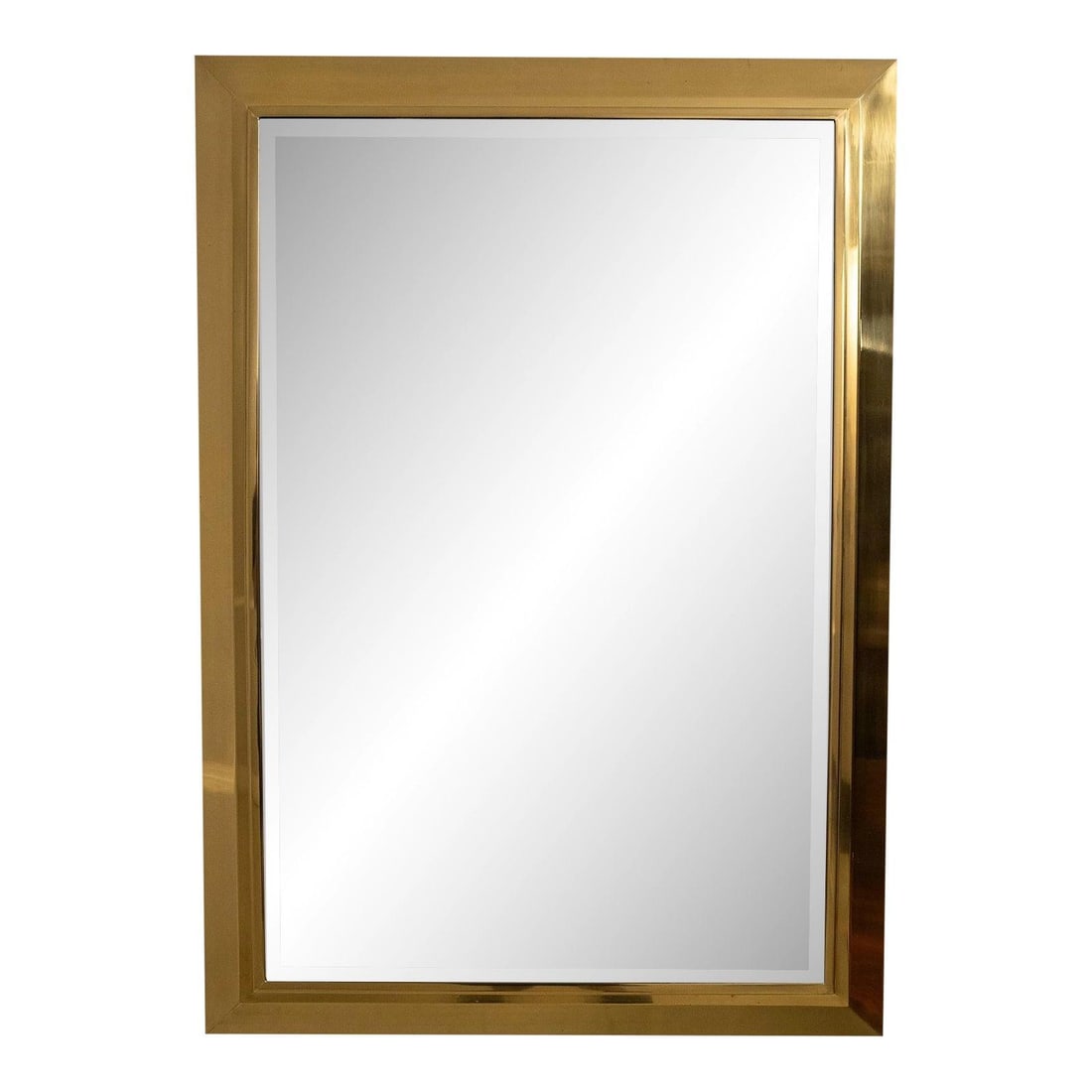 Labarge Beveled Mirror Solid Brass Frame Traditional Style (1 of 7)