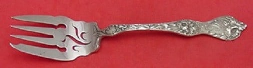 Reed & Barton Les Cinq Fleurs Sterling Silver Cold Meat Fork 8" (1 of 1)