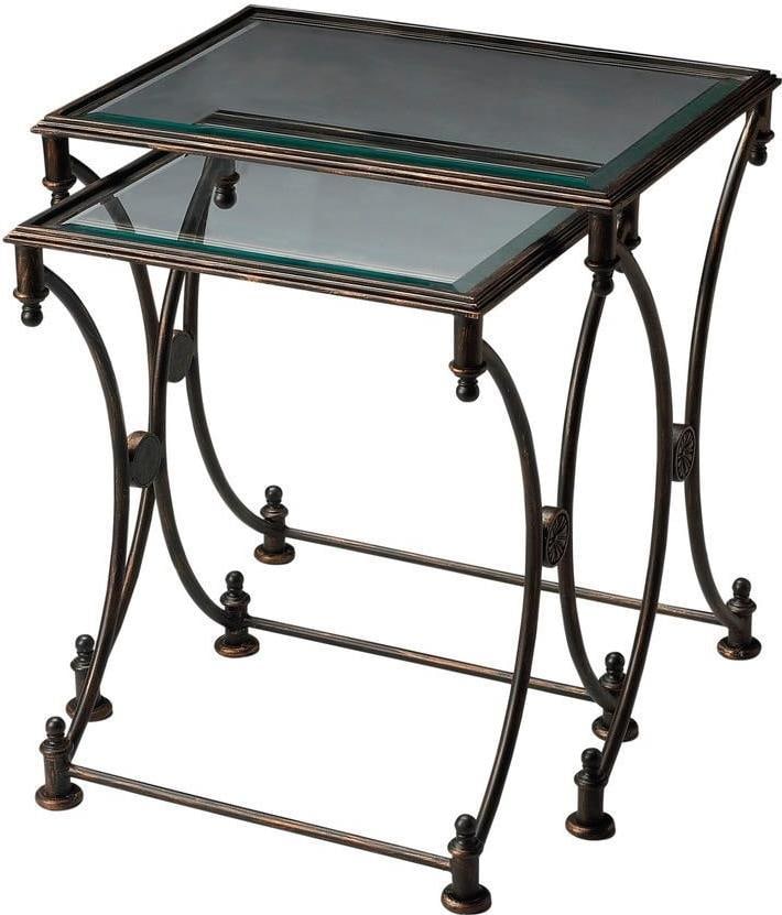 Butler Beverly Transitional Nesting Tables with Metalworks Finish (1 of 1)