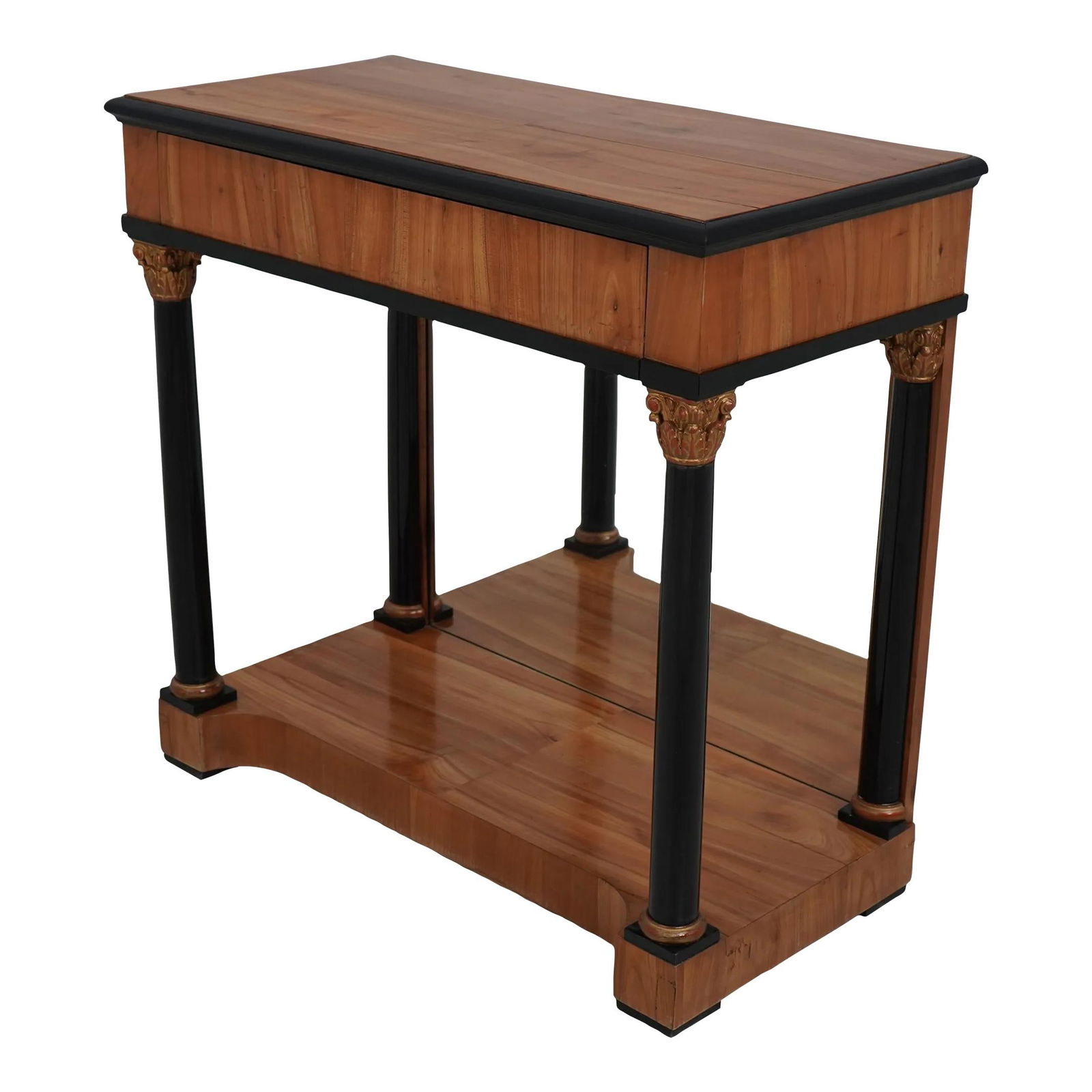 Antique Biedermeier Satinwood 1 Drawer Console Table C.1820-1860 (1 of 10)