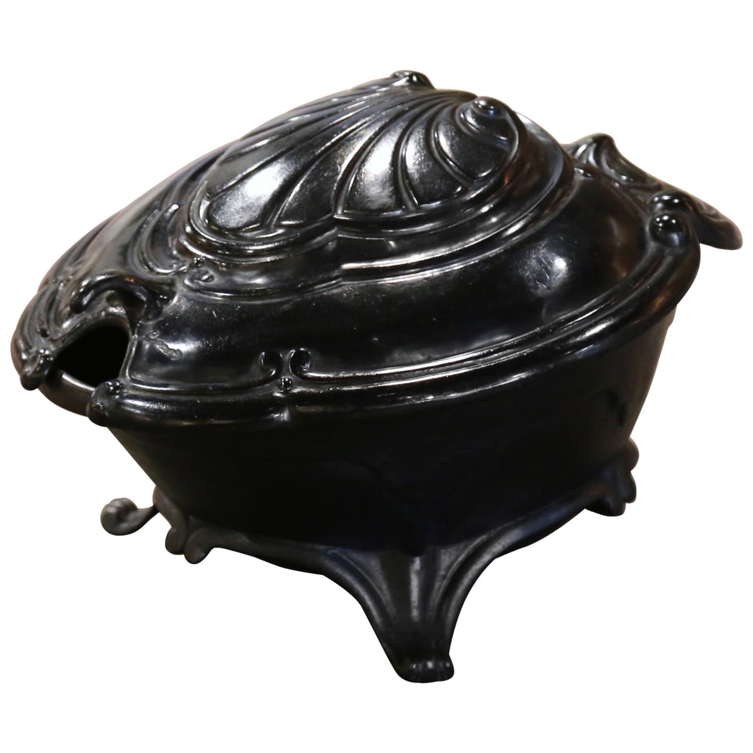 19th Century Napoleon III Cast Iron Shell Coal Bucket (1 of 8)