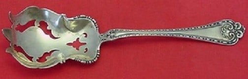 Alvin Wellington Sterling Silver Salad Serving Fork Fancy Pierced 7 3/8" (1 of 1)
