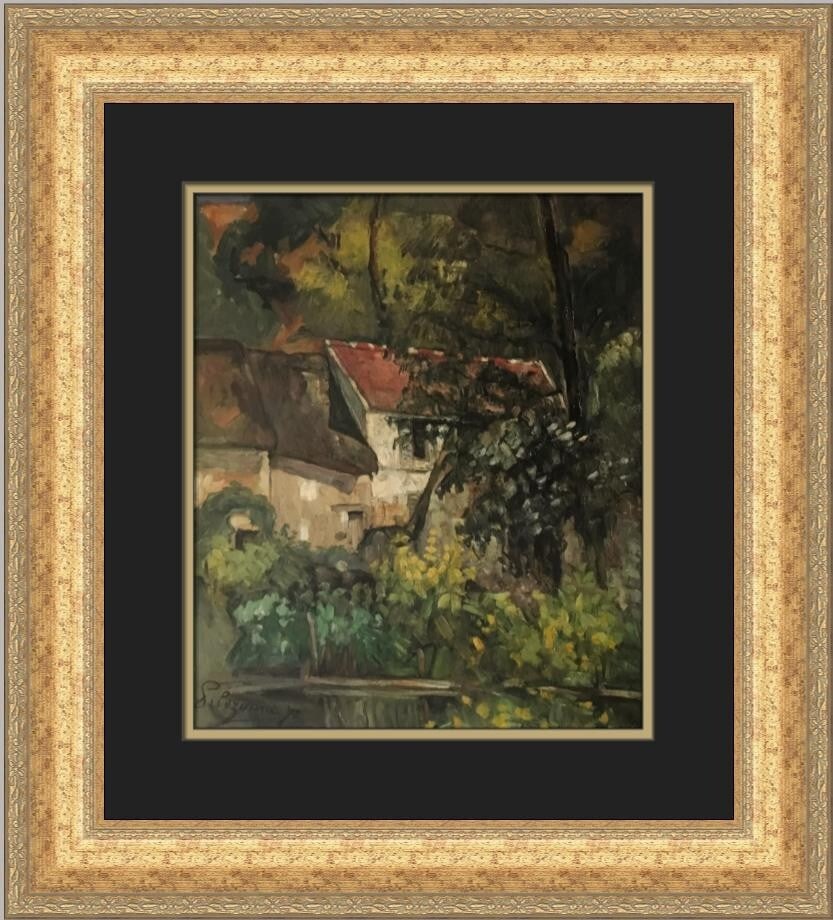 Paul Cezanne The House of Pere Lacroix Custom Framed Print 21x19 (1 of 2)