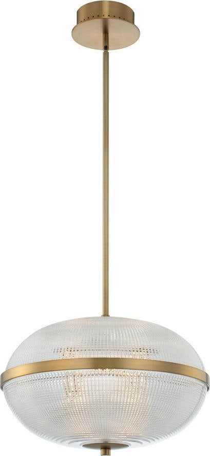 Kalco Portland 16 Inch LED Pendant Light Winter Brass Contemporary (1 of 1)