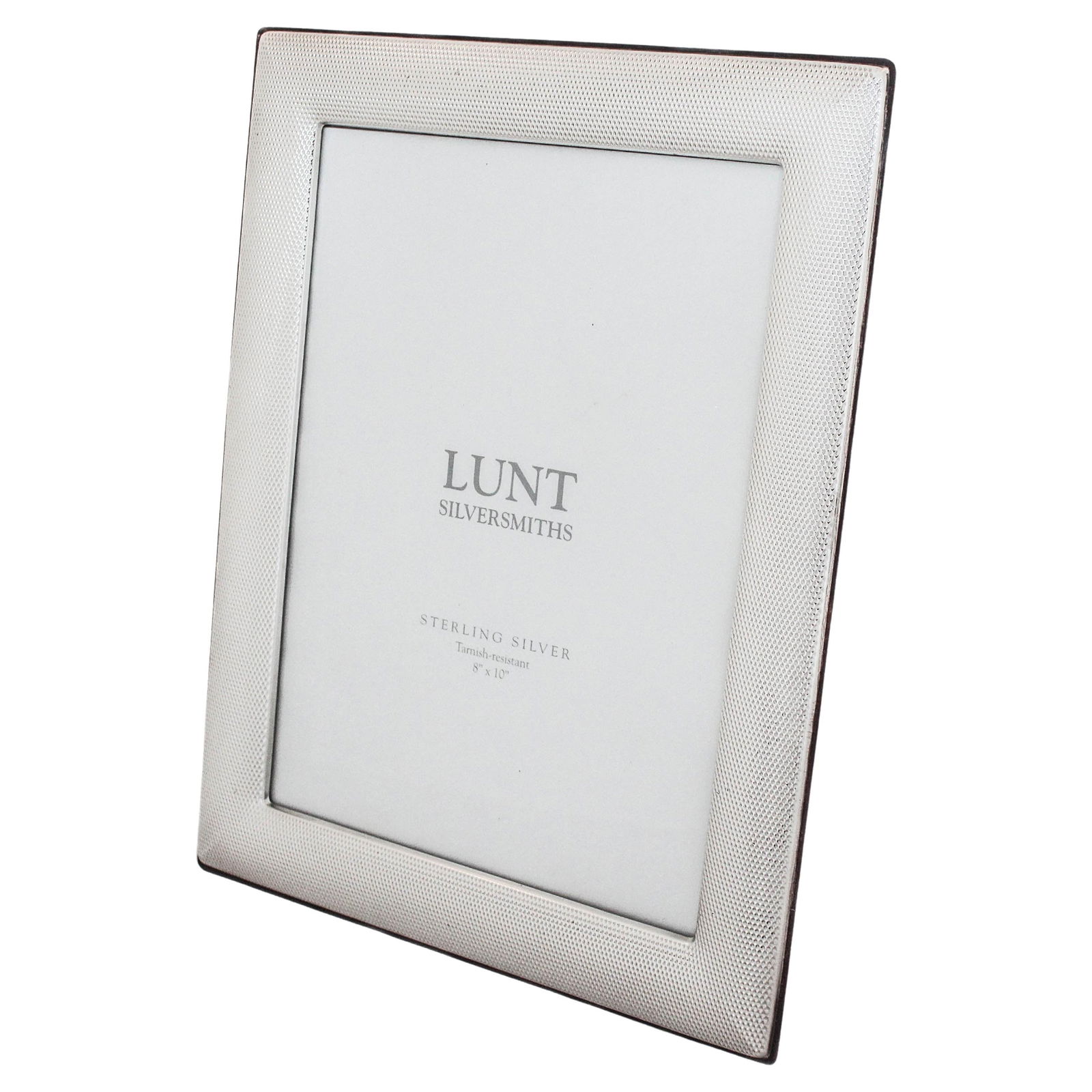 Lunt Silver Sterling Silver Picture Frame Python Pattern 10 x 8 in: Lunt Silver Sterling Silver Picture Frame Python Pattern 10 x 8 in Showcase your cherished memories with this exquisite Sterling Silver Picture Frame. Designed by Lunt Silversmiths, this frame feature