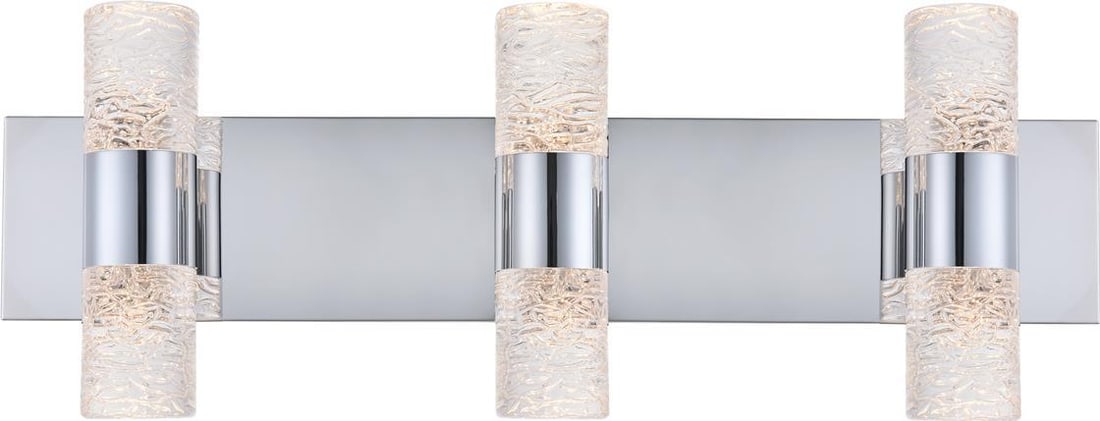 Vega Chrome Contemporary LED Wall Sconce 6 Lights UL-Listed (1 of 1)