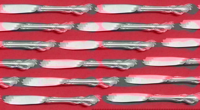 Reed & Barton Hampton Court Sterling Silver Butter Spreader Set 12 pcs (1 of 2)