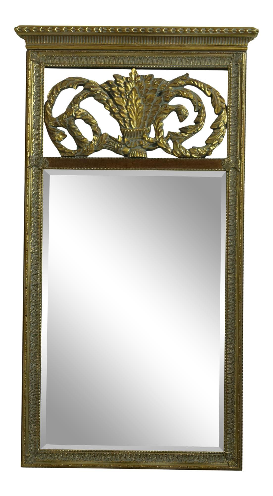 Maitland Smith Gold Framed Regency Style Mirror 31.5 x 57.5 (1 of 10)