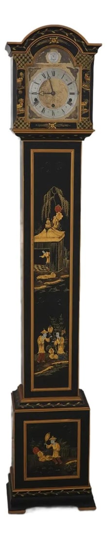 Ellicot of London Chinoiserie Diminutive Grandmother Clock (1 of 10)