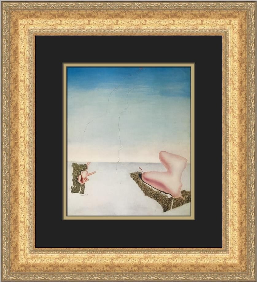 Salvador Dali Unsatisfied Desires Custom Framed Print 1983 Surrealism Art: Salvador Dali Unsatisfied Desires Custom Framed Print 1983 Surrealism Art Elevate your art collection with this striking custom framed print titled "Unsatisfied Desires" by renowned artist Salvador Da