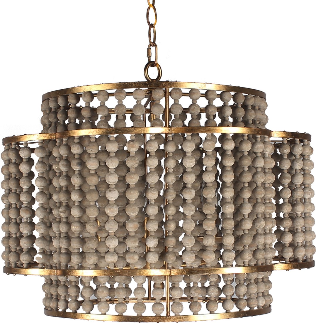 Terracotta Carina Gold Bowl Chandelier Rustic Style (1 of 1)