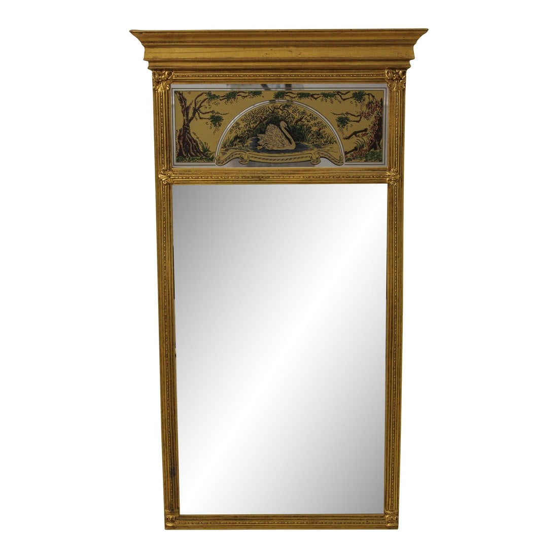 Italian Gold Gilt Beveled Glass Mirror 25.5x46.5 (1 of 10)
