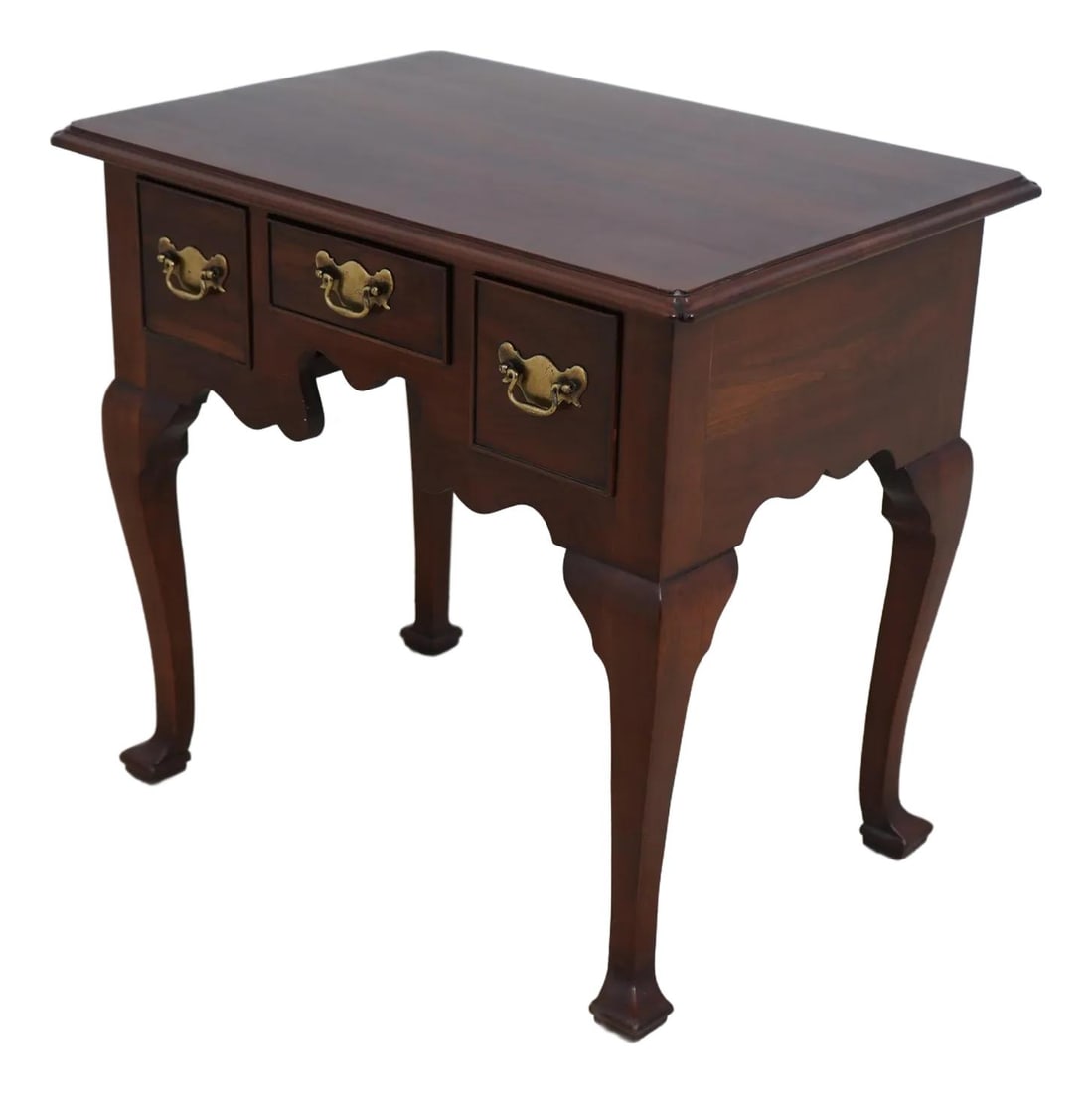Statton Old Towne Cherry 3 Drawer Lowboy Table Traditional Style (1 of 10)