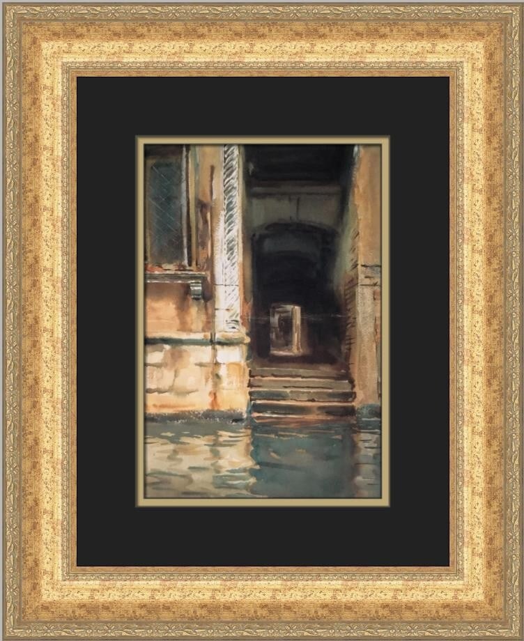 John Singer Sargent Venetian Doorway Custom Framed Art Print (1 of 2)