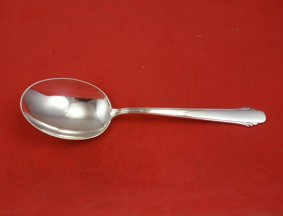 Durgin Hunt Club Sterling Silver Serving Spoon 8 5/8 Inches (1 of 3)