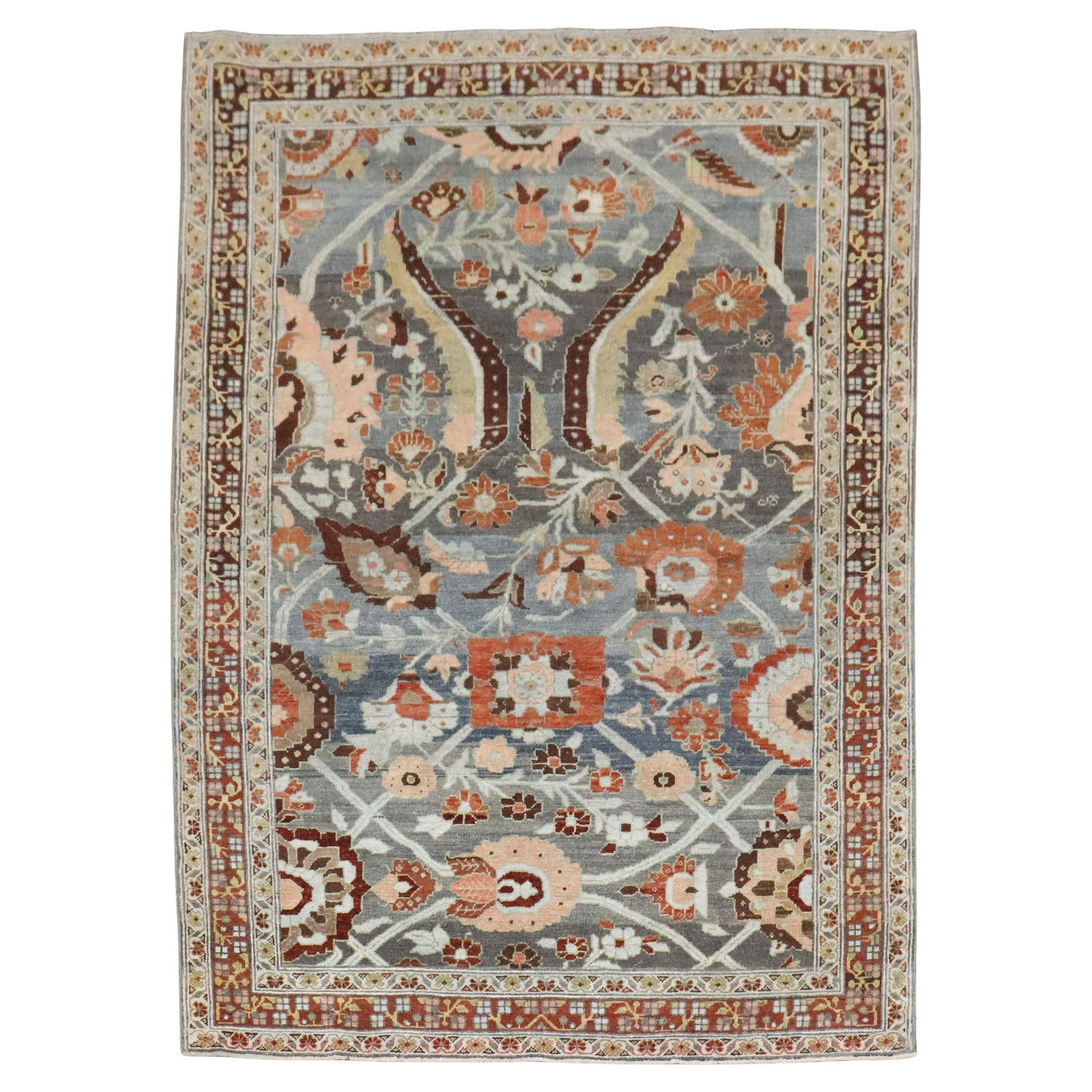Early 20th Century Malayer Wool Hand-Knotted Accent Rug 54 x 72 in (1 of 8)
