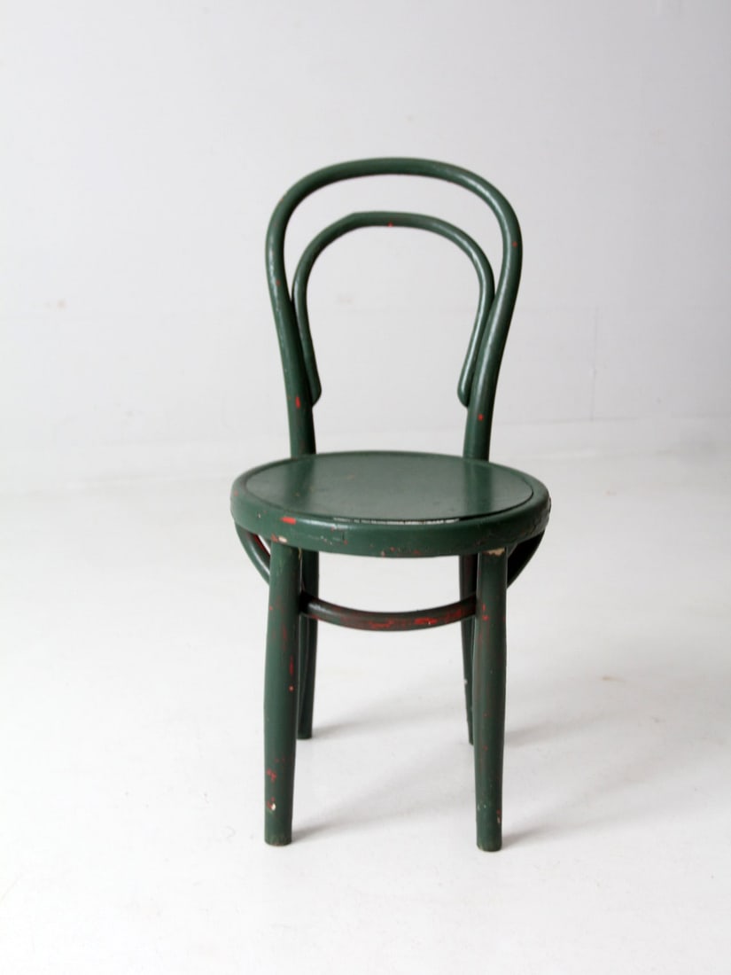 Vintage 1940s Green Bentwood Children's Chair by Great Northern (1 of 10)
