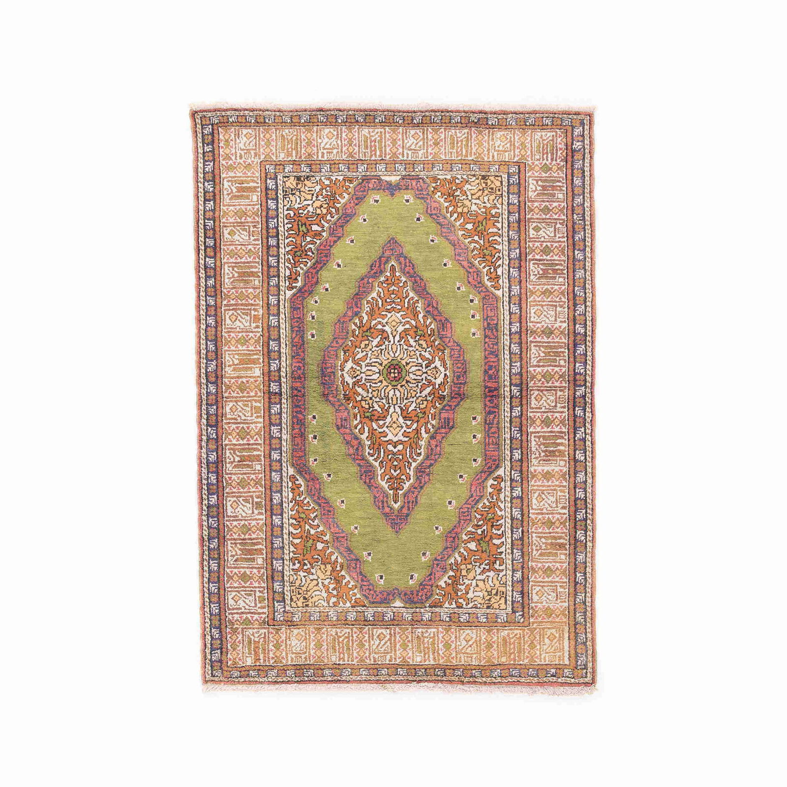 Handmade Kayseri Wool Carpet 34.6 x 48.8 Inches (1 of 8)
