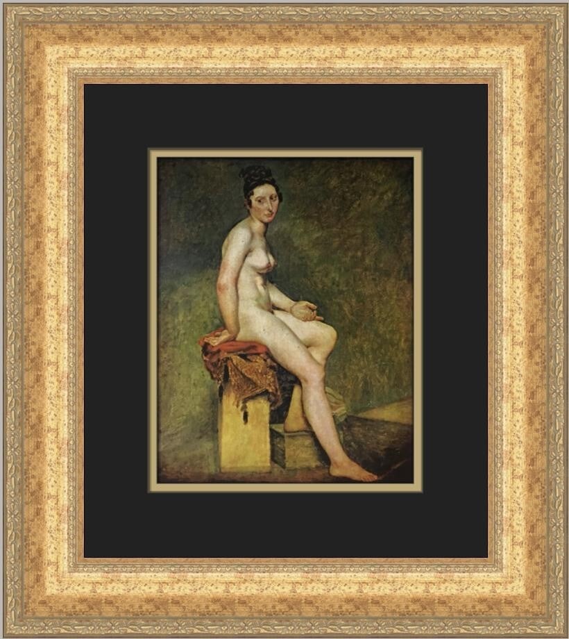 Eugene Delacroix Portrait of Mme Rose Custom Framed Art Print: Eugene Delacroix Portrait of Mme Rose Custom Framed Art Print This custom framed print showcases Eugene Delacroix's "Portrait of Mme Rose," a stunning representation of expressionism, impressionism, a