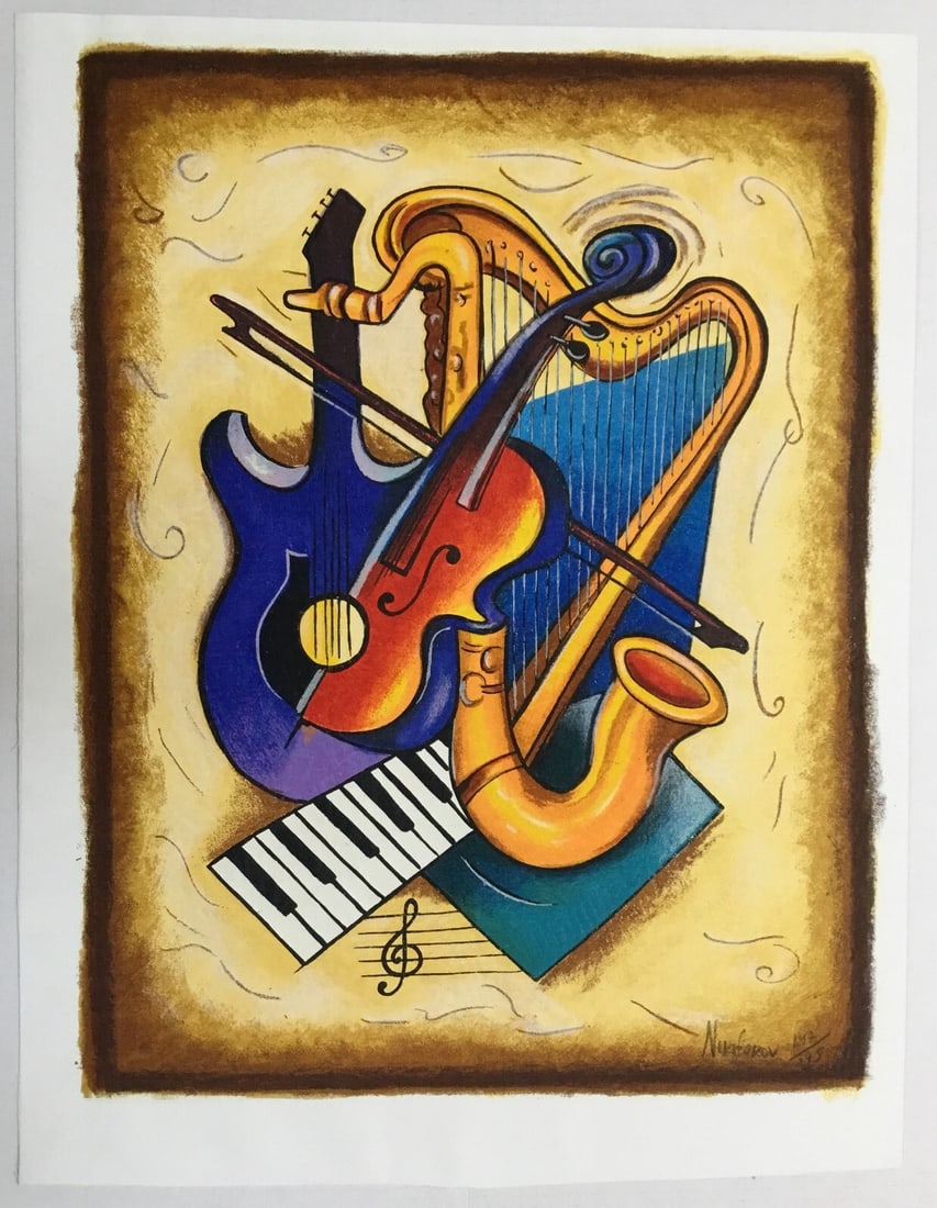 Yuri Nikiforov Musical Symphony III Limited Edition Giclee Print Signed 30x24 (1 of 3)