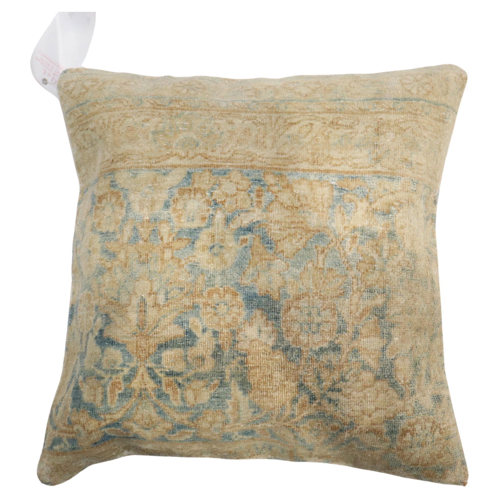 Persian Kerman Tabriz Style Pillow 20x20 from Antique Rug (1 of 4)