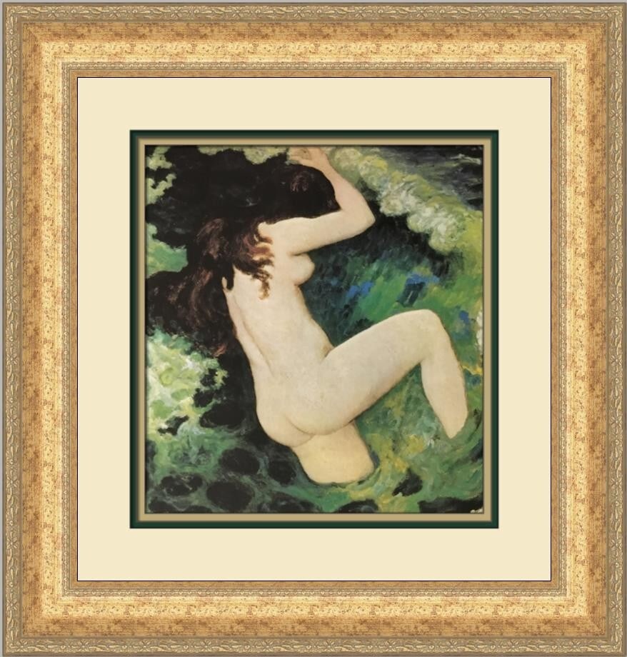Aristide Maillol The Wave Custom Framed Art Print 20x19: Aristide Maillol The Wave Custom Framed Art Print 20x19 Discover the beauty of Aristide Maillol's "The Wave," a captivating custom framed print that embodies the essence of Expressionism, Impressionis