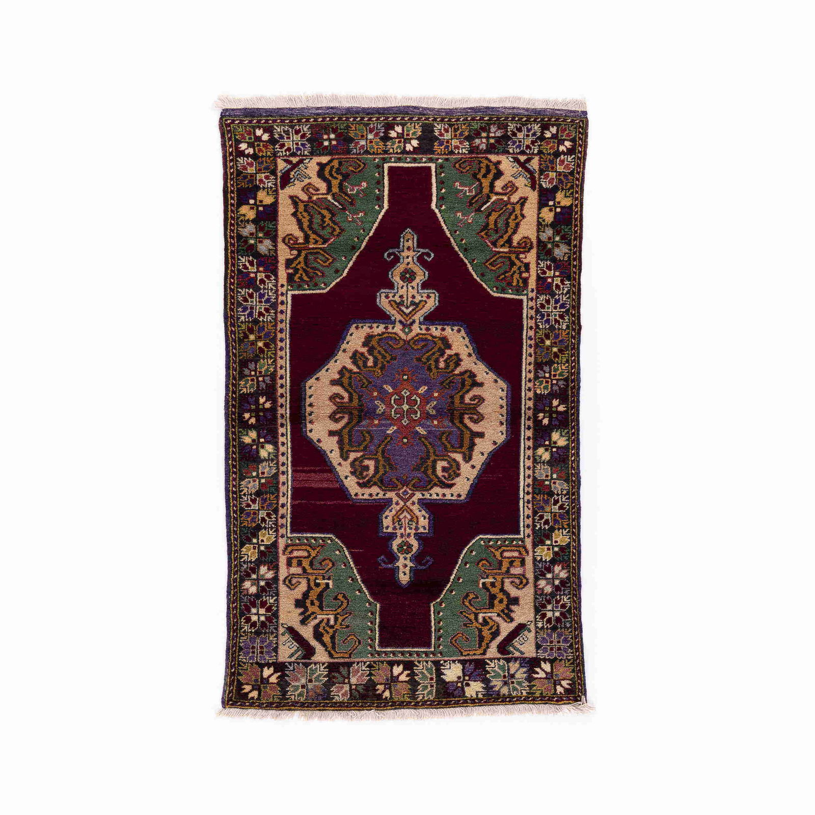 Authentic Handmade Anadol Wool On Wool Carpet 44.5 x 74.8 (1 of 8)