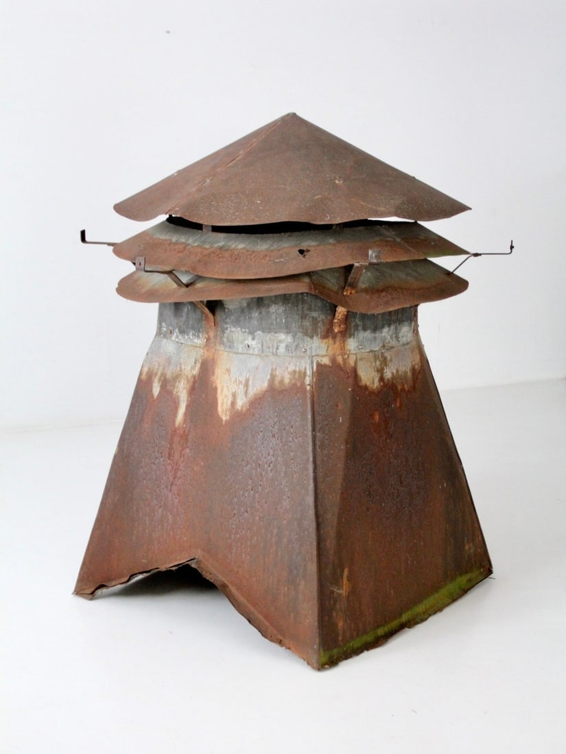 Antique Barn Cupola Architectural Garden Feature 48in Patina (1 of 10)