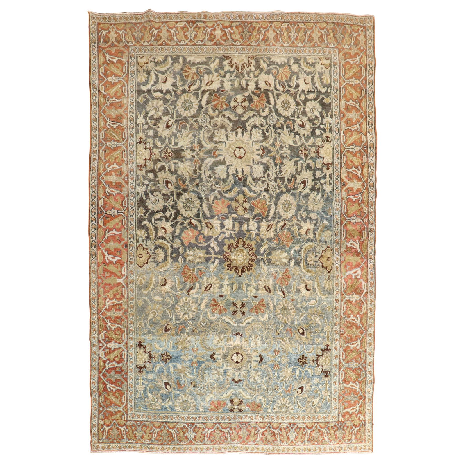 Vintage 20th Century Hand-Knotted Persian Senneh Bibikabad Rug (1 of 9)