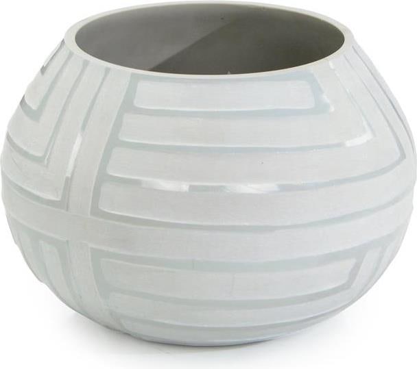 John-Richard Ratio Grey Geometric Vase 7H 10W 10D (1 of 1)