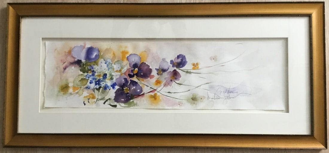 Schery Markee Sullivan Signed Mixed Media Framed Artwork Good Morning (1 of 5)