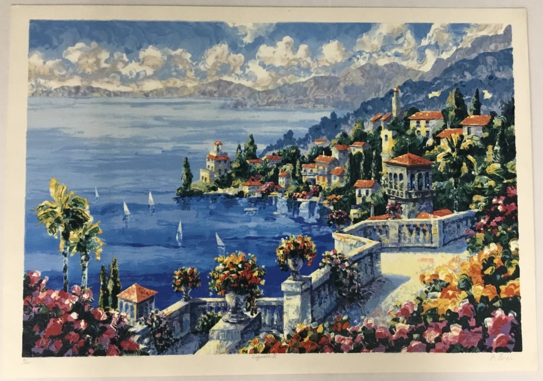 M. Snell Liguria IV Signed Limited Edition Serigraph Print 4/485 (1 of 5)