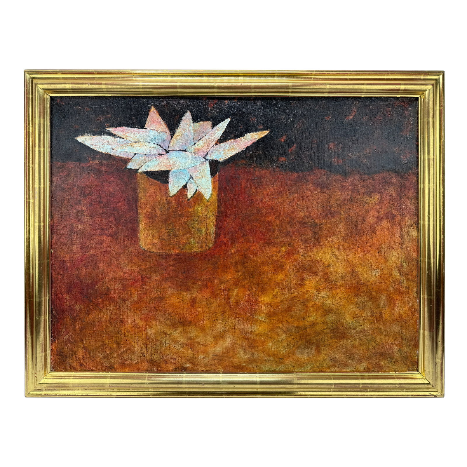 Valery Konevin Abstract Still Life Mapahta 2 Oil on Canvas 1989: Valery Konevin Abstract Still Life Mapahta 2 Oil on Canvas 1989 Discover "Mapahta 2," an evocative abstract still life by Valery Konevin, a prominent Russian artist born in 1952. Painted in 1989, this