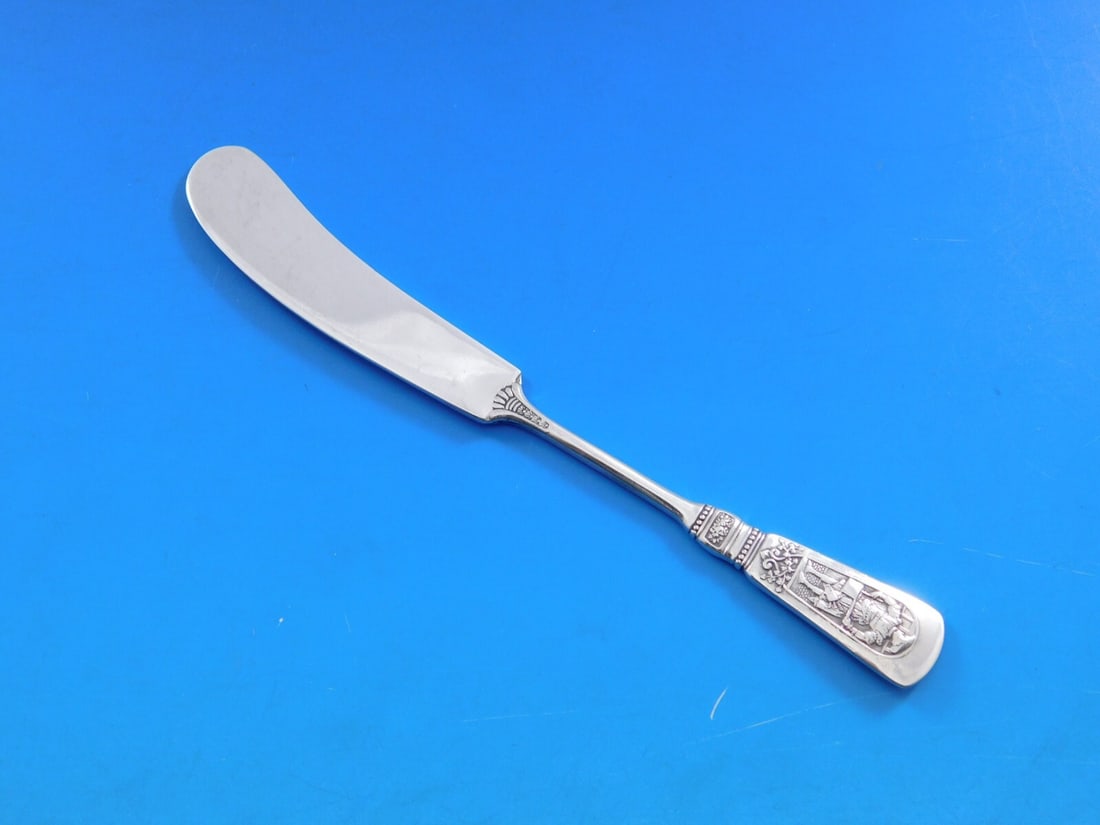 Gorham Fontainebleau Sterling Silver Butter Spreader Knife 5 3/8" (1 of 5)