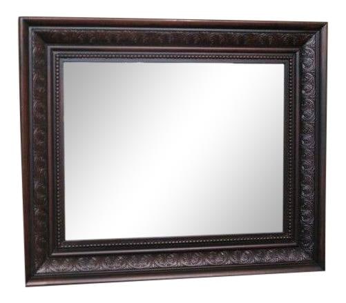 Rom Weber Beveled Glass Decorative Framed Mirror 30x37 (1 of 7)