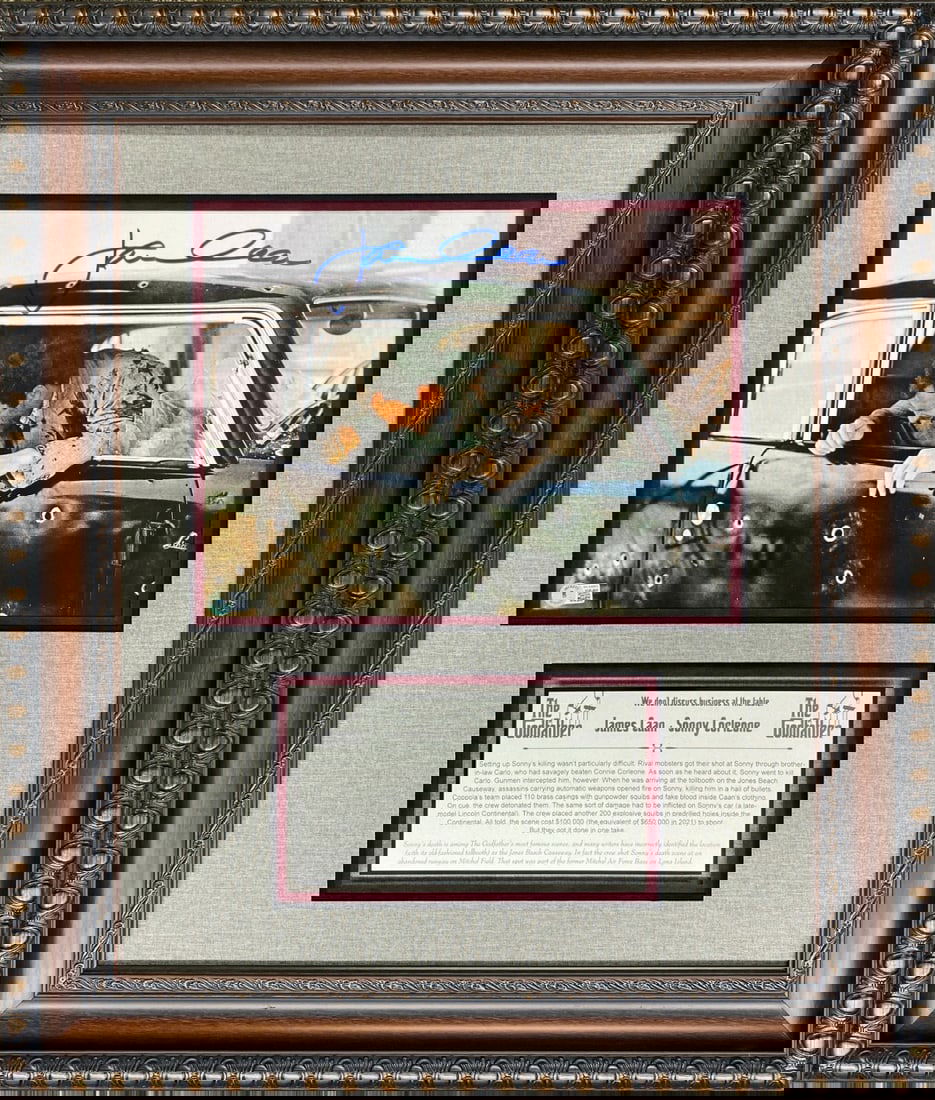 James Caan Signed The Godfather Toll Booth Scene Display Beckett COA (1 of 9)