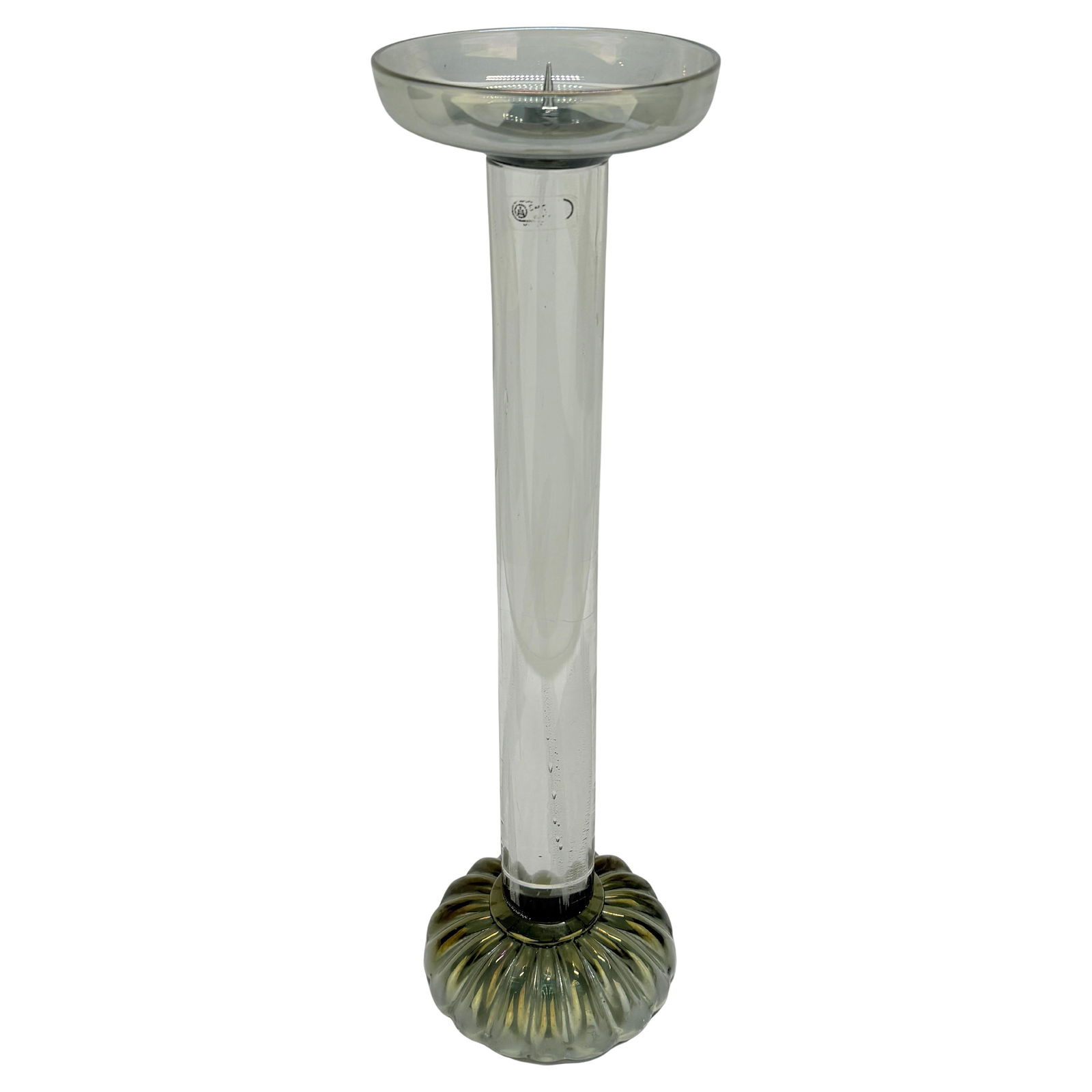 Seguso Vetri d'Arte Murano Mid-Century Modern Glass Torchere Candlestick (1 of 9)