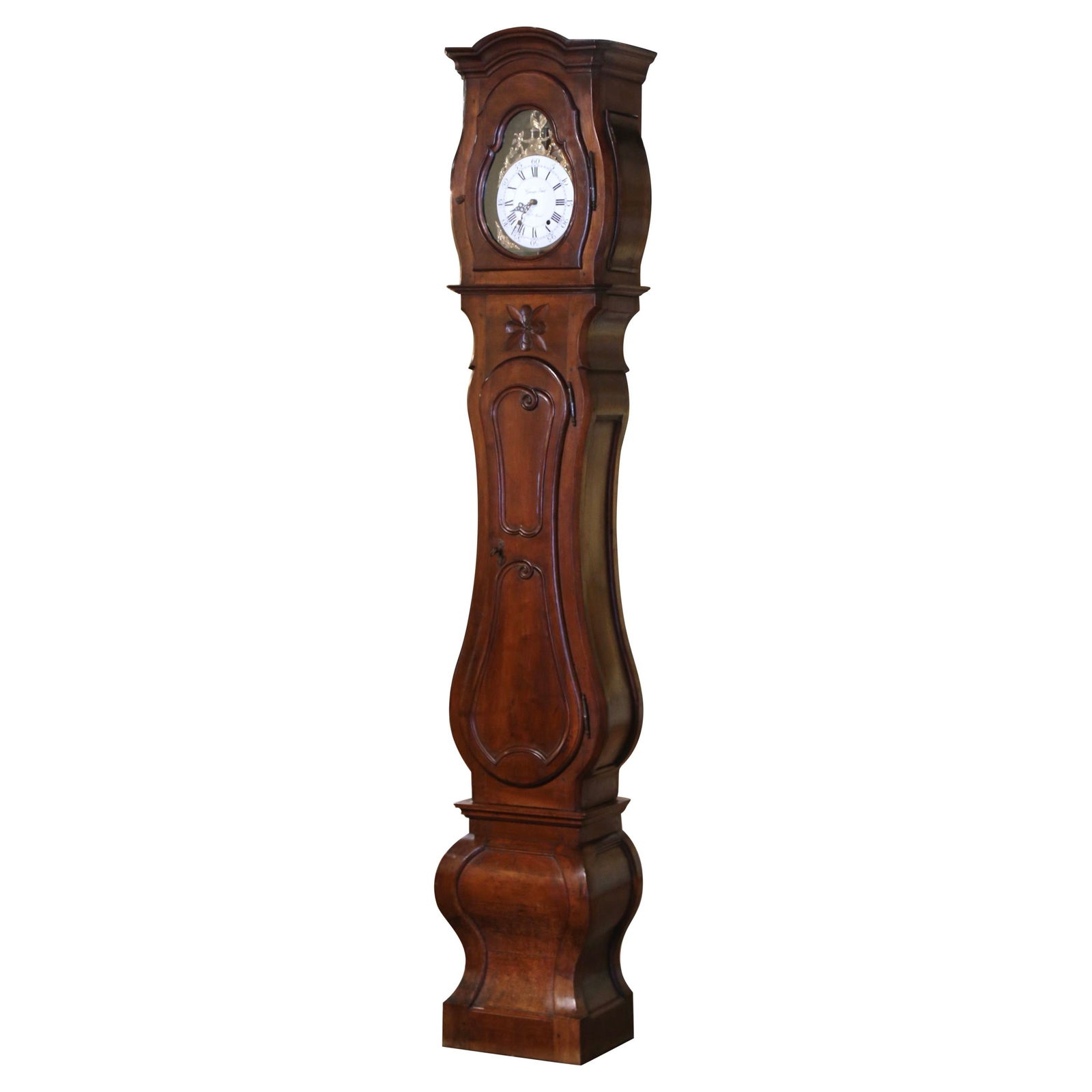 18th Century Louis XIV Tall Case Clock with Rooster in Walnut (1 of 11)
