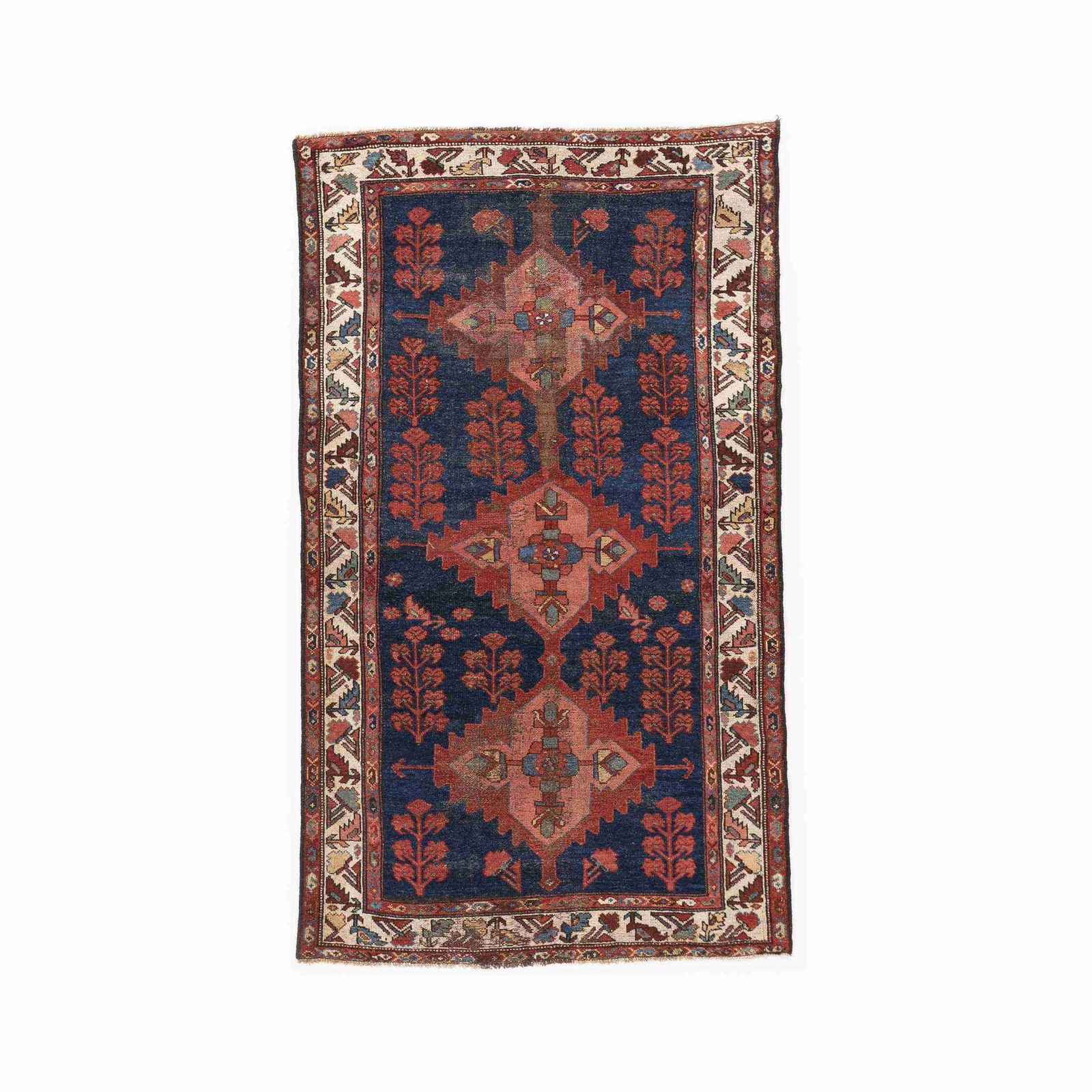 Authentic Handmade Shirvan Wool Carpet 42.1 x 70.9 Inches (1 of 8)
