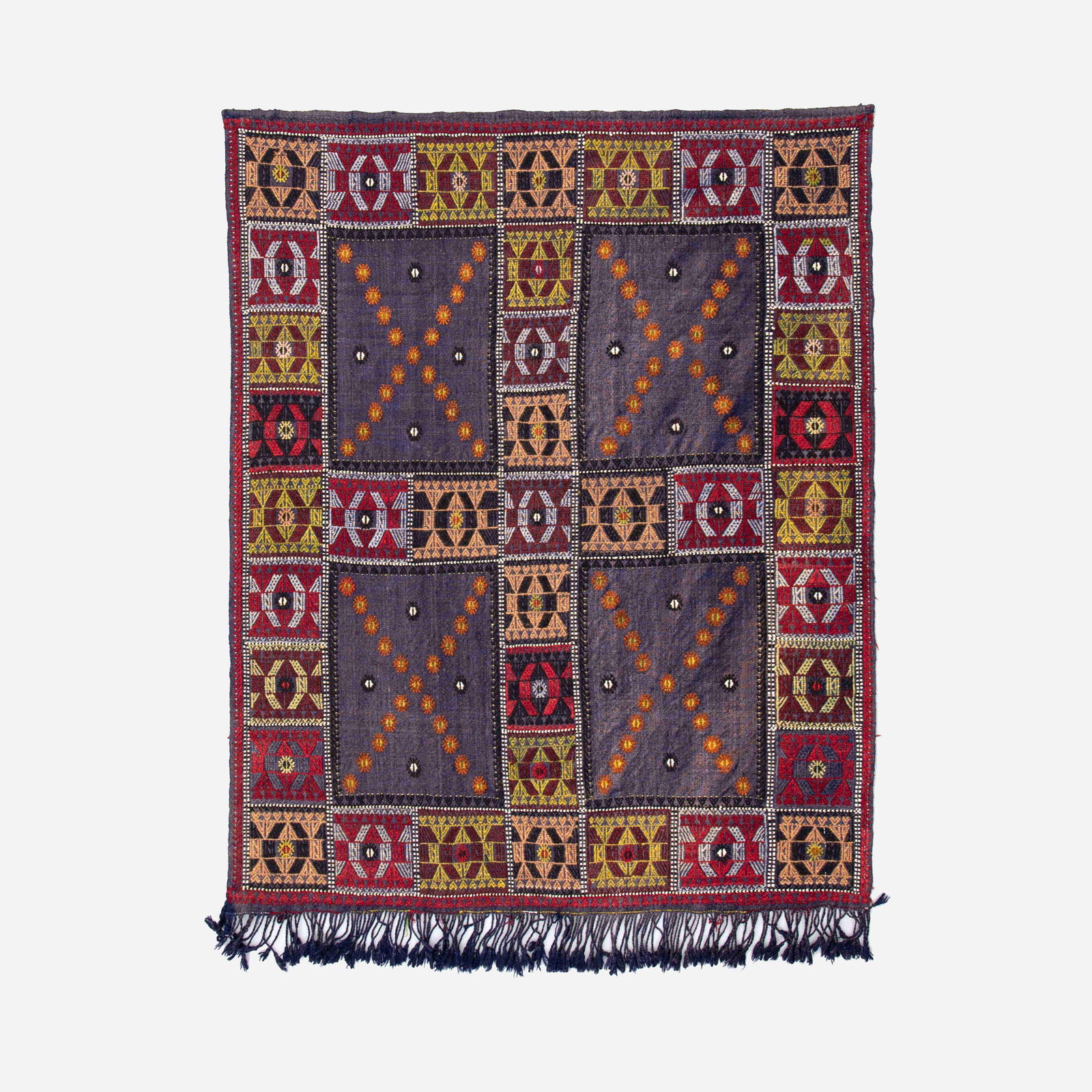 Authentic Handmade Cicim Wool Kilim Rug 50.79 x 60.63 (1 of 8)
