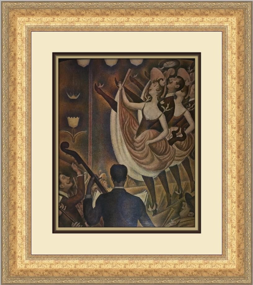 Georges Seurat Le Chahut Custom Framed Print 21x19 in (1 of 2)