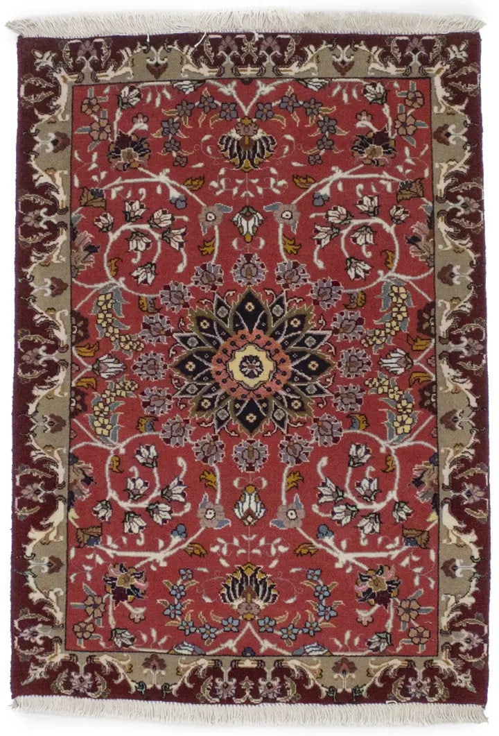 Floral Vintage Knotted Area Rug 10'1"-5" x 12'10" Handmade Oriental Carpet (1 of 14)