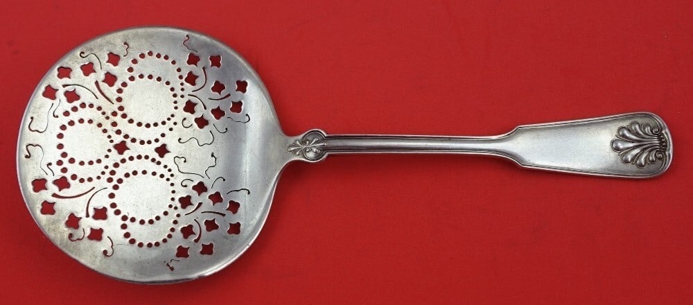 Tiffany & Co Shell and Thread Sterling Silver Tomato Server 8 with Clover Design (1 of 3)