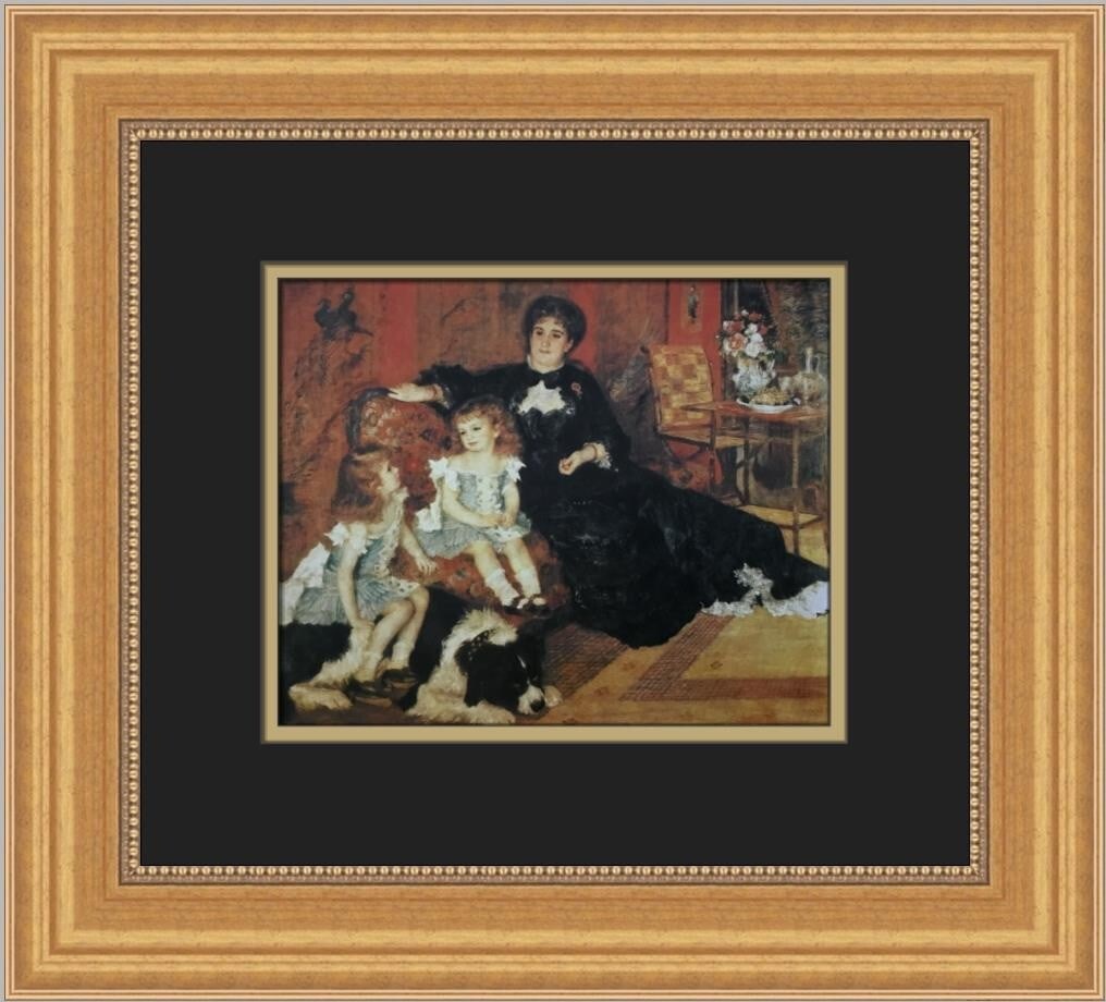 Renoir Mme Charpentier and Her Children Custom Framed Print 14 x 16 (1 of 2)