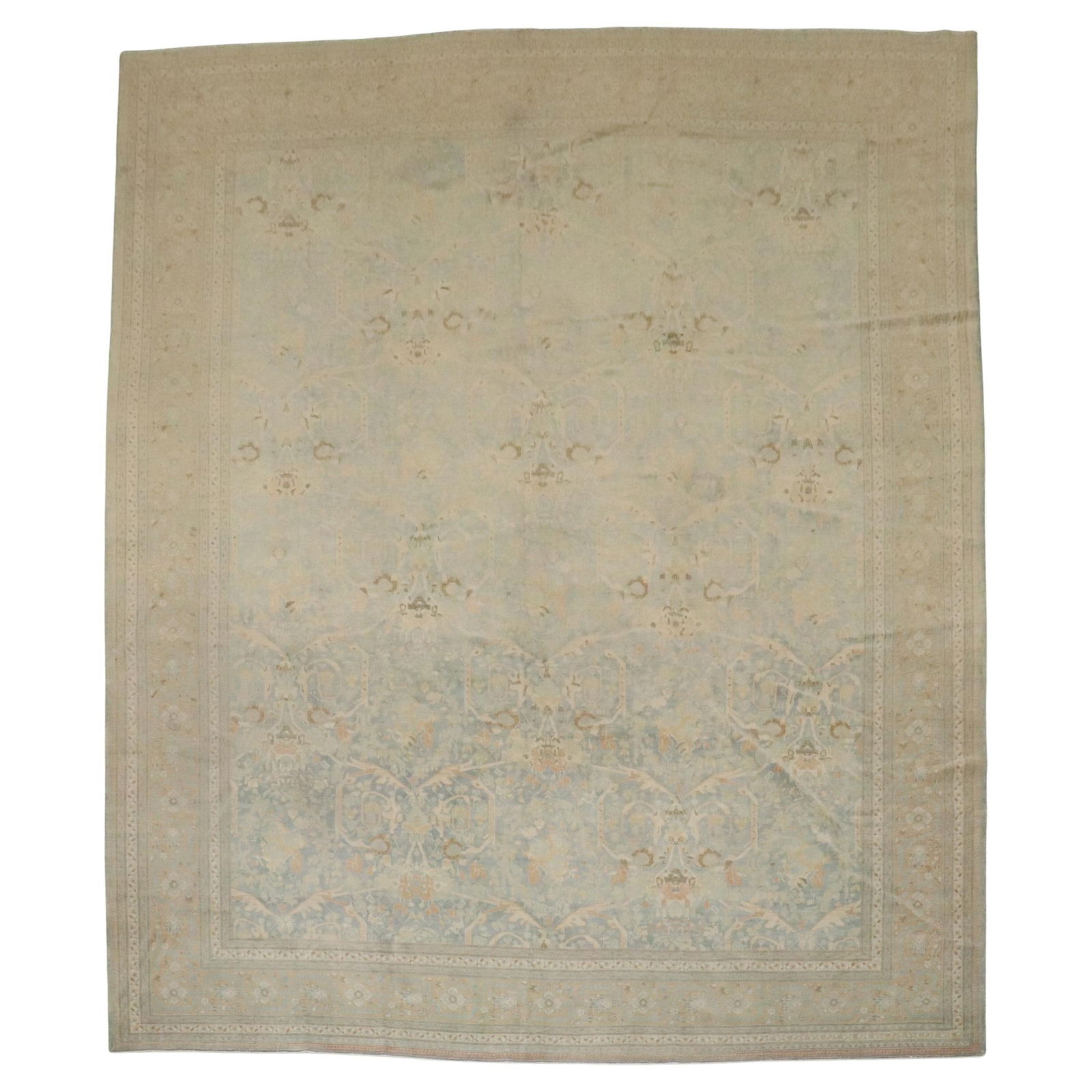 Antique Persian Tabriz Rug Hand-Woven Wool 11'3 x 14'10 (1 of 14)