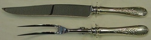 Tuttle Windsor Castle Sterling Silver 2pc Carving Set 11 Inch (1 of 1)