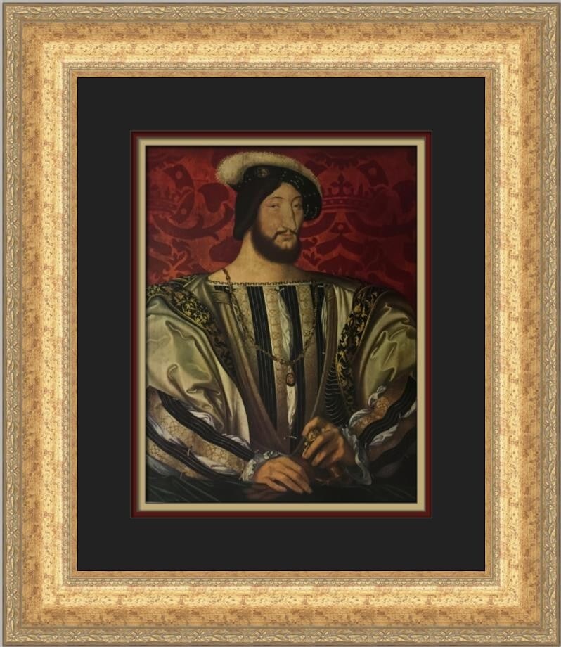 Jean Clouet Portrait of Francis I Custom Framed Art Print (1 of 2)